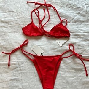 Tropic of C Bikini Set - NWT - Size M - Red